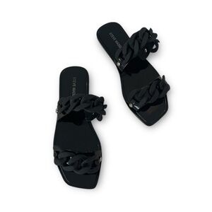 Steve Madden Zimma Chain Link Rubber Slide Sandals
